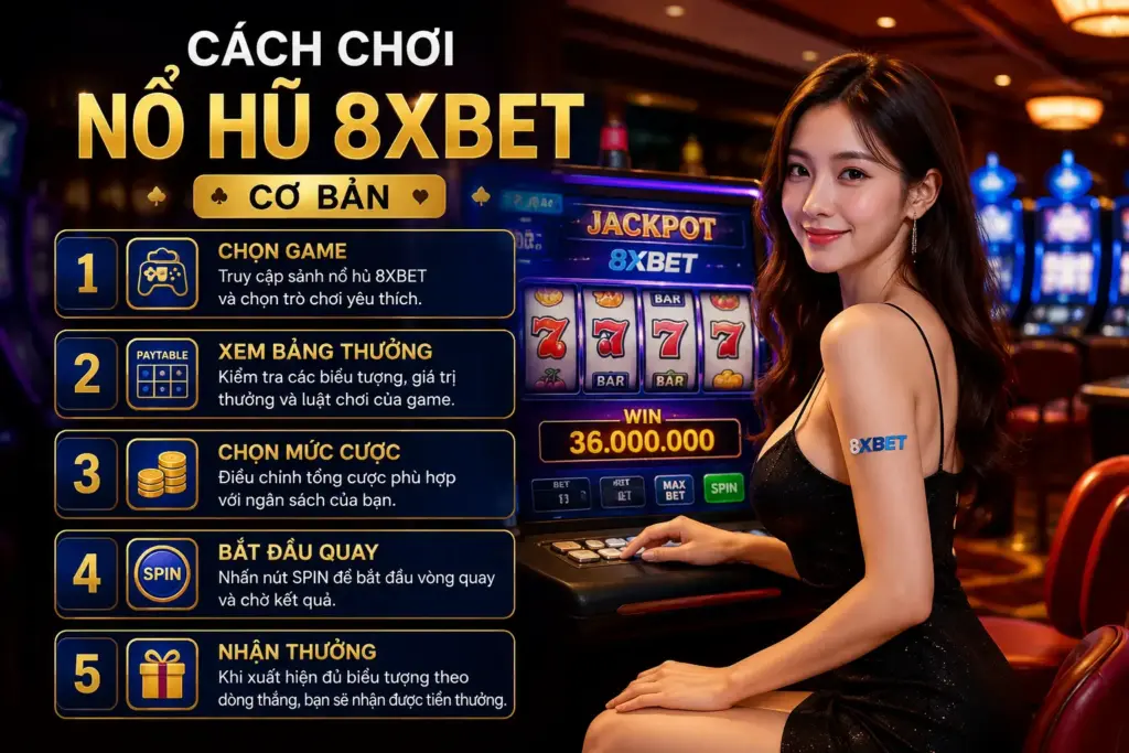 Cách chơi nổ hũ 8XBET cơ bản